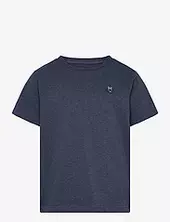 Regular Fit Badge T-shirt - Gots/ve Knowledge Cotton Apparel Navy