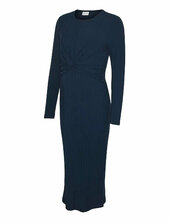 Mllucy June Ls Jrs Midi Dress 2f Mamalicious Navy