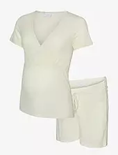Mlpansy Lia Ss Jrs Pyjamas Set 2f Mamalicious Cream
