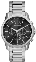 Armani Exchange Herreur Ax1720 Banks Sort/stål Ø44 Mm