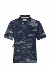 Akjesper Denim Jacq S/s Kimono Anerkjendt Blue