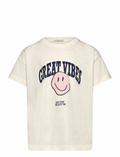 Over D Printed T-shirt Tom Tailor White
