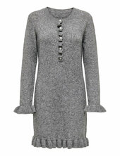 Onlmera Life Ls Frill Dress Ex Knt Only Grey