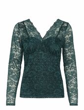 Crglaze Blouse W. Lining Cream Green