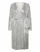 Jarjariw Wrap Dress Inwear Silver