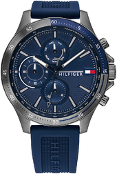 Tommy Hilfiger Herreur 1791721 Blå/gummi Ø46 Mm
