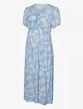 Mlalika Tess S/s Wo Midi Dress Mamalicious Blue