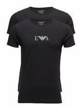 Mens Knit 2pack T-sh Emporio Armani Black
