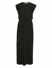 Vizoe O-neck S/l Ankle Dress/dc Vila Black