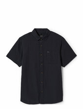 Charter Org Cttn S/s Wvn Brixton Black