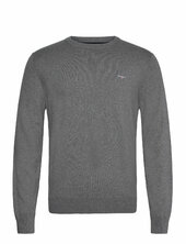 Cotton C-neck Gant Grey