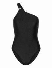 Asymmetric Shimmer Swimsuit Filippa K Black