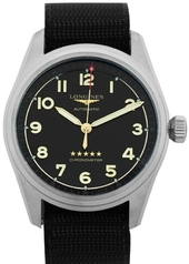 Longines Herreur L3.811.1.53.2 Spirit Sort/tekstil Ø42 Mm
