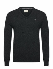 Lambswool Blend V-neck Gant Grey