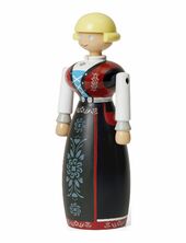Norwegian Bunad Woman Black/red/white Kay Bojesen Black