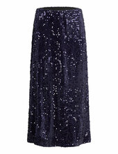 Sequin A-line Midi Skirt Bubbleroom Blue