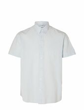 Slhregnew-linen Shirt Ss Classic W Selected Blue