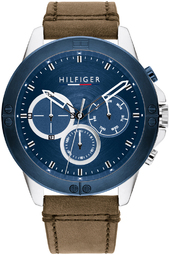 Tommy Hilfiger Herreur 1791895 Harley Blå/læder Ø46 Mm