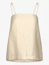 Linen Strap Top House Of Dagmar Cream