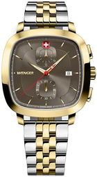 Wenger Herreur 01.1933.106 Vintage Grå/gul Guldtonet Stål
