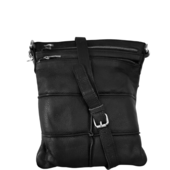 BemÆrk: Kollektionsprøve. Style Paladium I Flot Sort Læder. Flot Klassisk Slingbag Til Skulder Og Crossbody