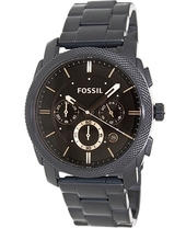 Fossil Herreur Fs4682 Machine Sort/stål Ø42 Mm