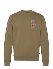 Front And Back Artwork Sweatshirt Scotch & Soda Khaki