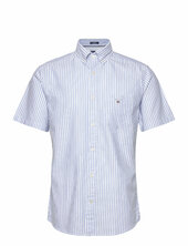 Reg Oxf Stripe O.shield Ss Shirt Gant Blue