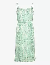 Recycled Chiffon Strap Dress Rosemunde Green