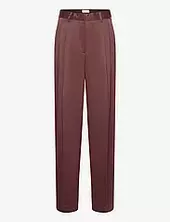 Shiny Wide Suit Pant House Of Dagmar Brown