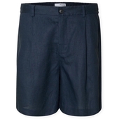Shorts Selected Loose Shorts - Wyatt Linen - Outer Space