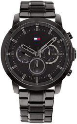 Tommy Hilfiger Herreur 1791795 Jameson Sort/stål Ø46 Mm