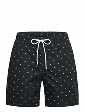 All Over Printed Swim Shorts Tom Tailor Black