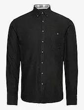 Mélange Brushed Shirt L/s - Regular Lindbergh Green