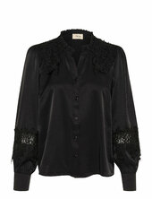 Crluna Lace Shirt Cream Black