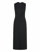 Midi-dress With Draped Detail Mango Black