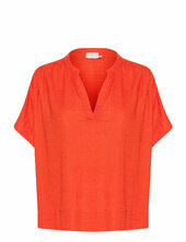 Kamilia Wing Sl Blouse Kaffe Orange
