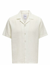 Onsbertil Waffle Ss Resort Shirt Only & Sons White