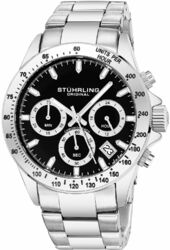 Stührling Original Herreur 3960.1 Aquadiver Sølvfarvet/stål Ø39 Mm
