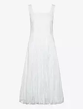 Embroidered Dress With Puffed Hem Mango White