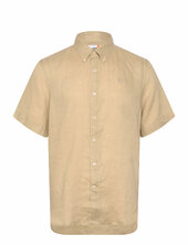 Linen Short Sleeve Shirt Timberland Beige