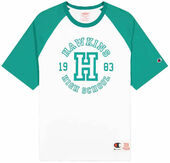 Champion Champion X Stranger Things Hawkins Raglan Tshirt Unisex Tøj Hvid Xs