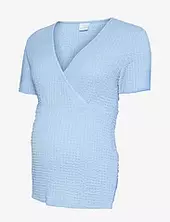 Mlnova Tess Ss Jrs Top 2f Mamalicious Blue