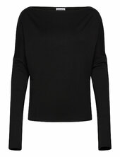Drapy Long Sleeve Top Weekday Black