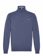 Superfine Lambswool Half Zip Gant Blue