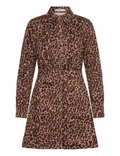 Leopard-print Shirt Dress Mango Brown