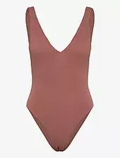 Seadive Deep V Neck Piece Seafolly Brown