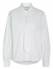 Nmfreja L/s Tie Shirt Wvn Fwd Noisy May White