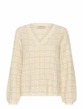 Crbilo Knit Blouse Cream Beige