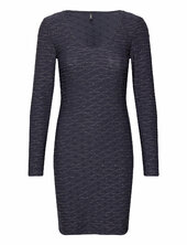 Onlastra L/s V-neck Glitter Dress Jrs Only Navy